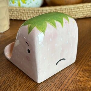 Cute Pink and Green Ceramic Phone Holder